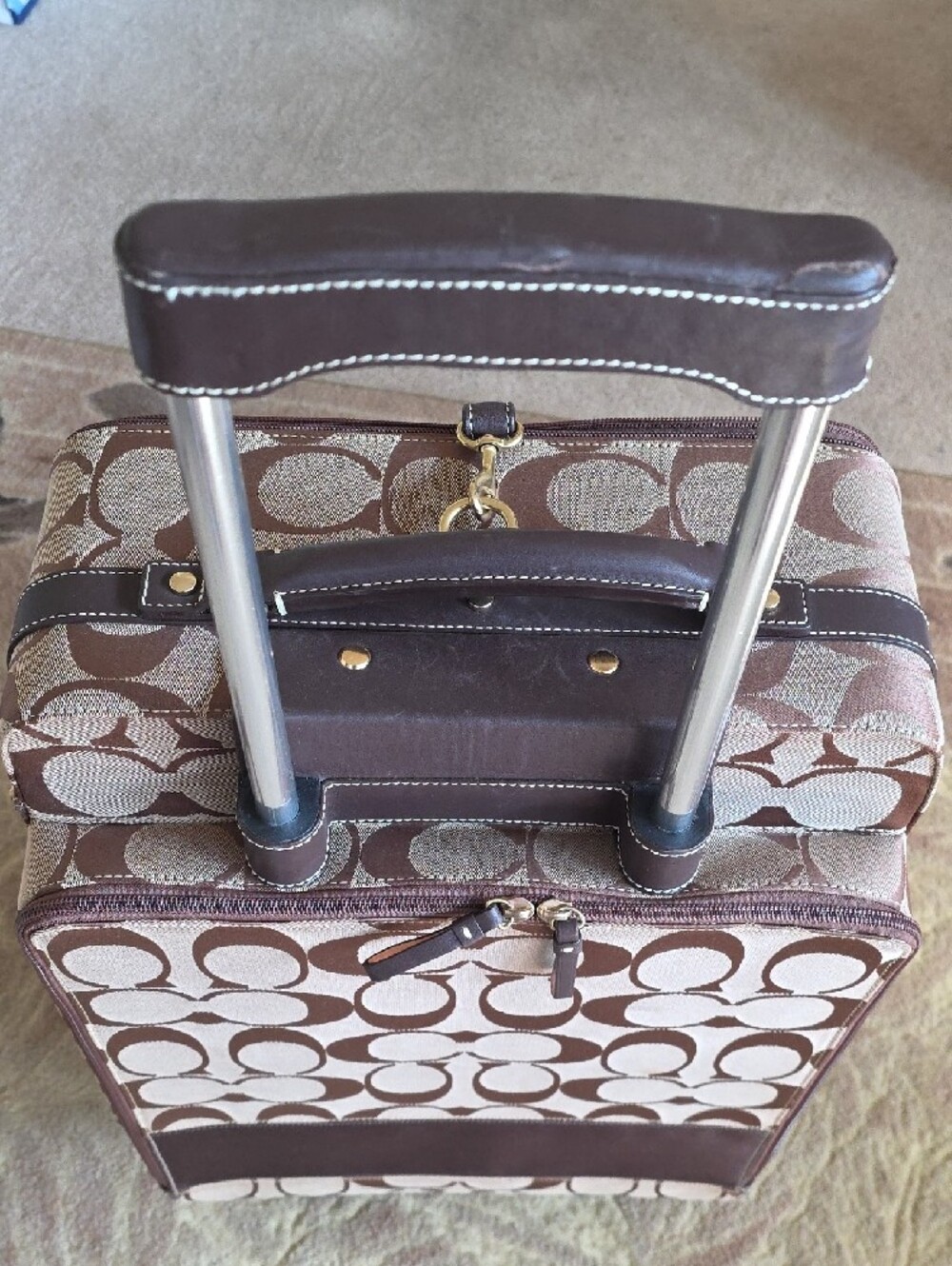 Coach Signature Carry-On Spinner Luggage - Picture 4 of 13